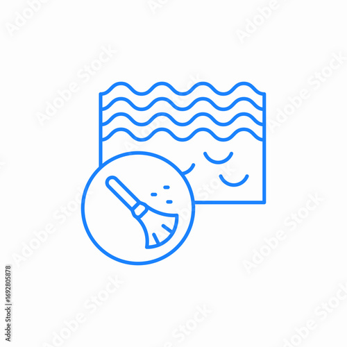 water purification process icon sign vector