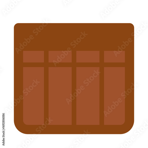 Brown Leather Camera Bag Icon Four Compartment Design