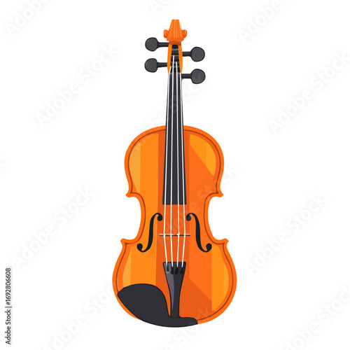 2D flat vector illustration of a Violin Shoulder Rest in icon style, isolated on white background