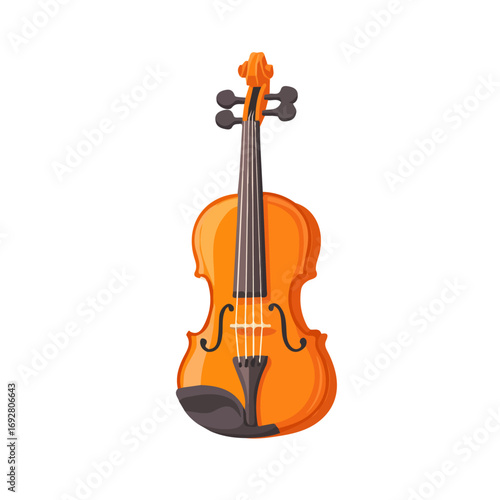 2D flat vector illustration of a Violin Rosin in icon style, isolated on white background