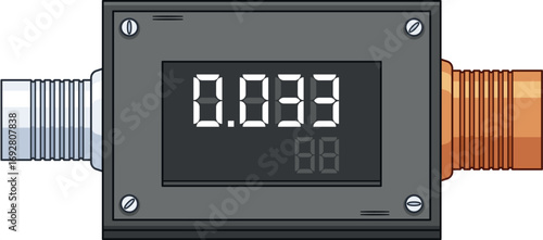 Communal service gauge meter vector illustration