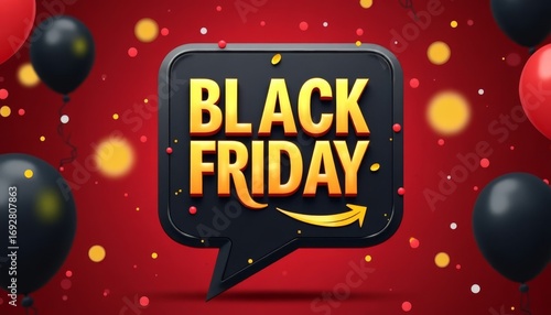 Black Friday holiday sale banner.