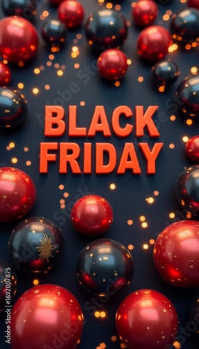 Black Friday holiday sale banner.