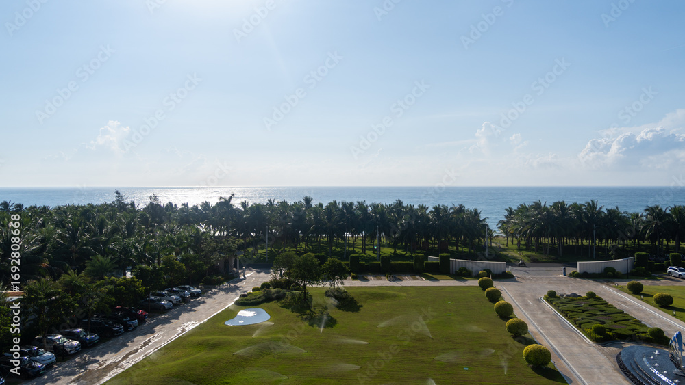 Fototapeta premium seaside hotel in Hainan