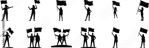 Seven Birds Perched Together flock group