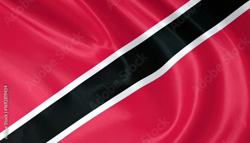 Trinidad and Tobago national flag with red field, white-edged black diagonal band symbolizing unity and vitality Free Download Trinidad and Tobago national flag with red field, white-edged black diagonal band symbolizing unity and vitality - GFXLoad