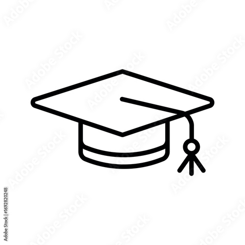 Graduation cap with tassel academic cap mortarboard