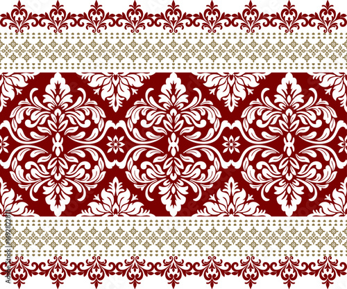 Ethnic Motifs Ikat floral paisley embroidery floral. ikat Saree Sarong oriental pattern traditional.Ikat embroidery style abstract embroidery design for texture,fabric,clothing,wrapping,decoration 