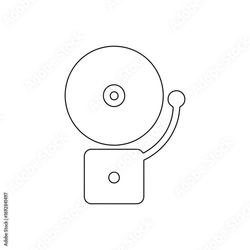 CD and DVD with player and disks illustration icon