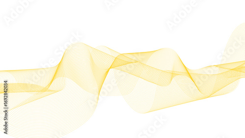 Abstract wave element for design. Digital frequency track equalizer. Stylized line art background. Vector