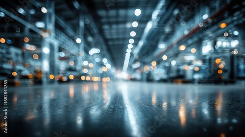 Industrial workshop interior environment