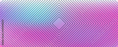 Colorful Abstract Geometric Pattern with Gradient Tones and Symmetric Lines