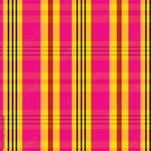 Halloween Tartan plaid. Scottish pattern in orange, gray and white cage. Scottish cage. Traditional Scottish checkered background. 