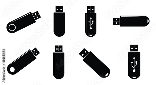 various usb flash drives displayed in grid formation