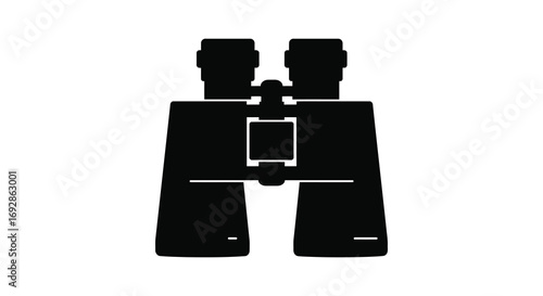 binoculars with sleek design and modern features silhouette