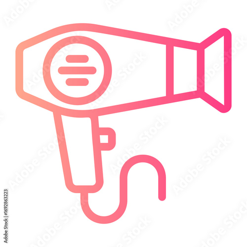 hairdryer gradient icon
