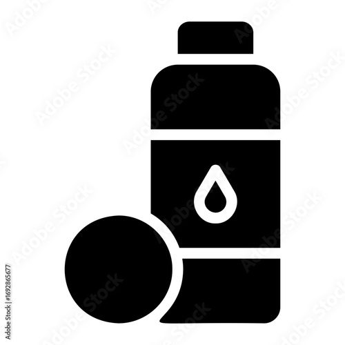 face cleanser glyph icon