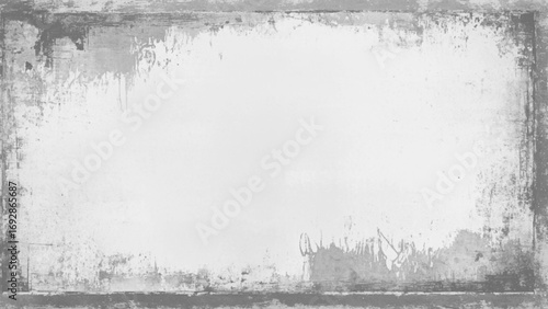Rough White Grunge Wall Background – Cracked and Weathered Look