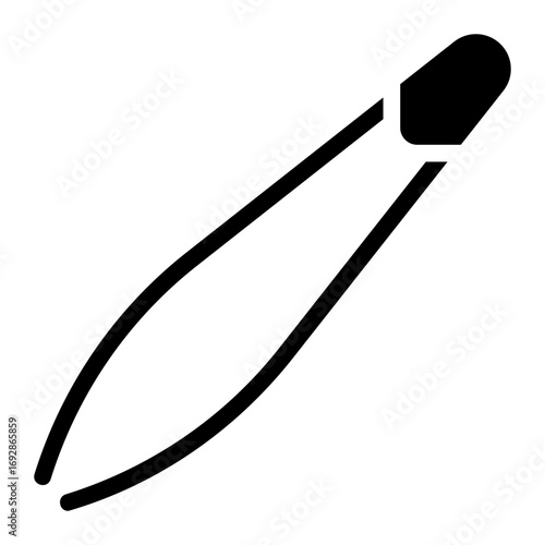 tweezers glyph icon