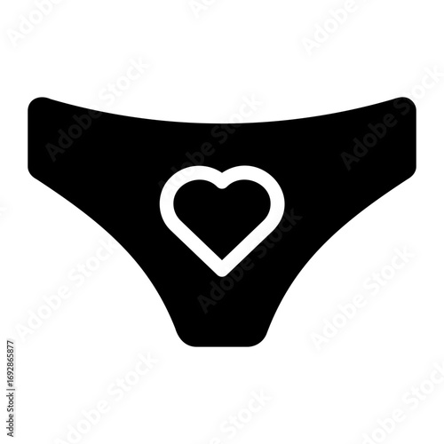 underwear glyph icon