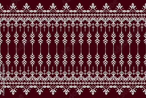 Geometric Ethnic pattern, aztec, Tribal, traditional fabric, silk, textile, illustration design