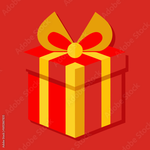 vector illustration of a gift box