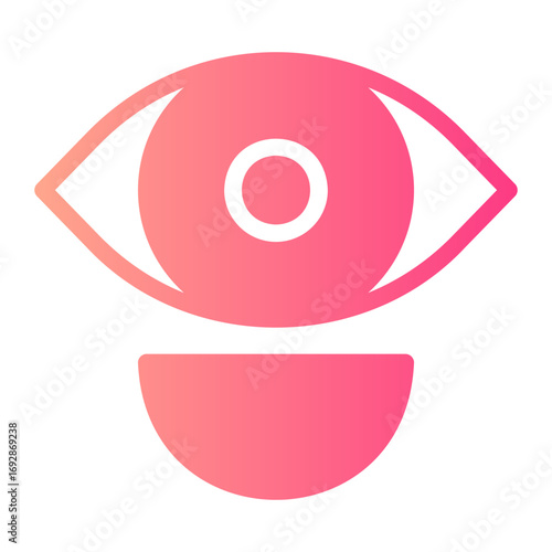 contact lens gradient icon