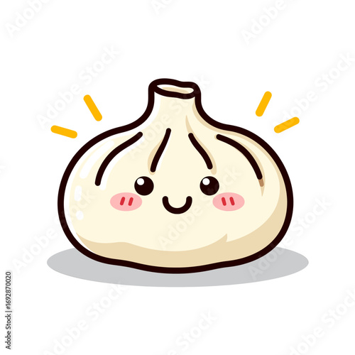 Happy Garlic Bulb with Blush and Sunbursts