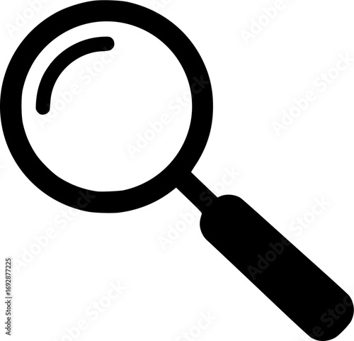 Simple vector icon magnifying glass
