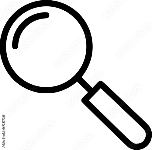 Simple vector icon magnifying glass

