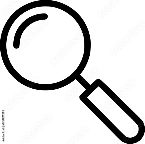 Simple vector icon magnifying glass
