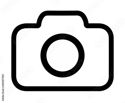 photo camera icon on white background