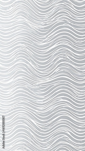 Abstract wavy lines in light gray and white