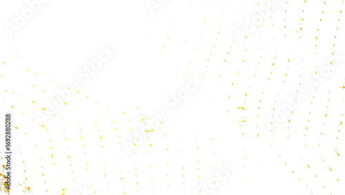 Golden abstract texture pattern on transparent background with paper surface effect