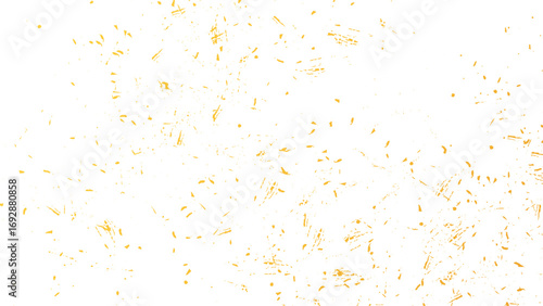 Golden sparkle glitter splatter border festive celebration with glowing particles
