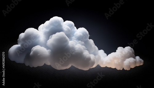 Modern Cloud Design With Soft Lighting On A Dark Background