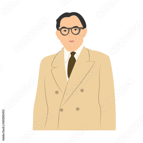 Indonesia national hero in suit