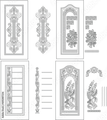 Set of classic elements in Kotor vector	

