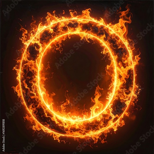 Two concentric rings of fire