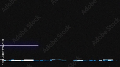 Abstract digital glitch screen television VFX pack. Visual video effects stripes background,tv screen noise glitch effect.Video background, transition effect for video editing