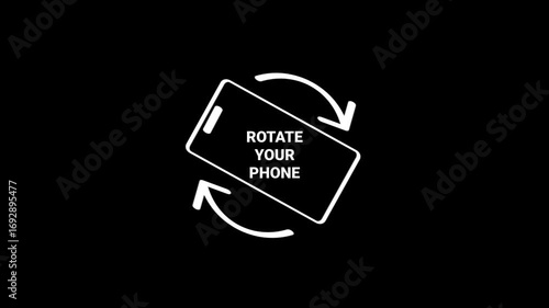 Turn the phone horizontally and vertically icon | Rotate Your Phone | Rotate Your Phone Icon Animation