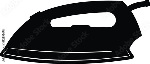 household steam iron vector art
