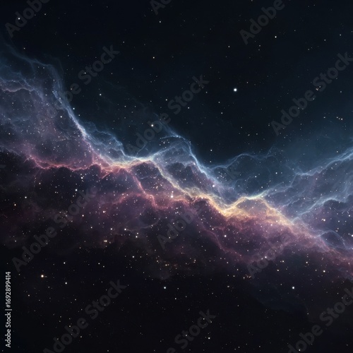 Cosmic nebulae, swirling galaxy