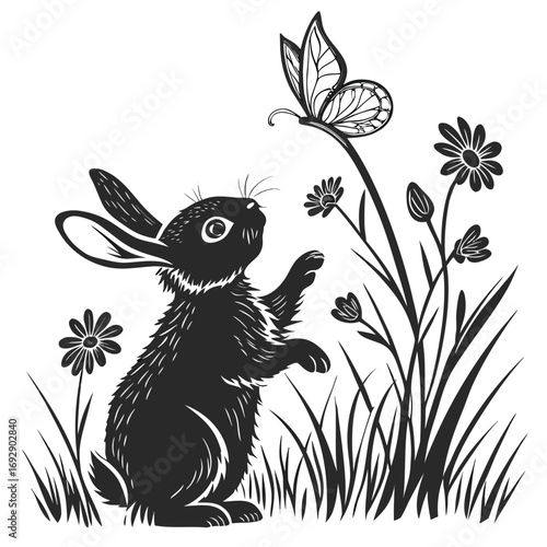 rabbit in grass