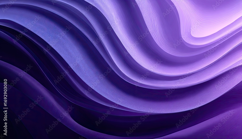 Obraz premium Abstract wavy lines of deep purple and blue