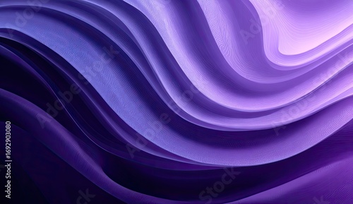 Abstract wavy lines of deep purple and blue