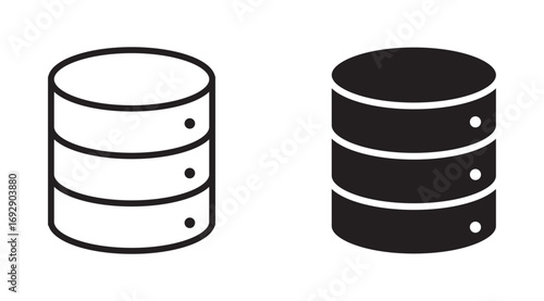 Database icon set,  vector illustration 