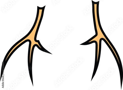 Stylized Root System Vector
Abstract Tree Branch Design