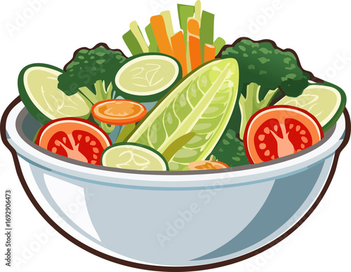 fresh vegetable salad