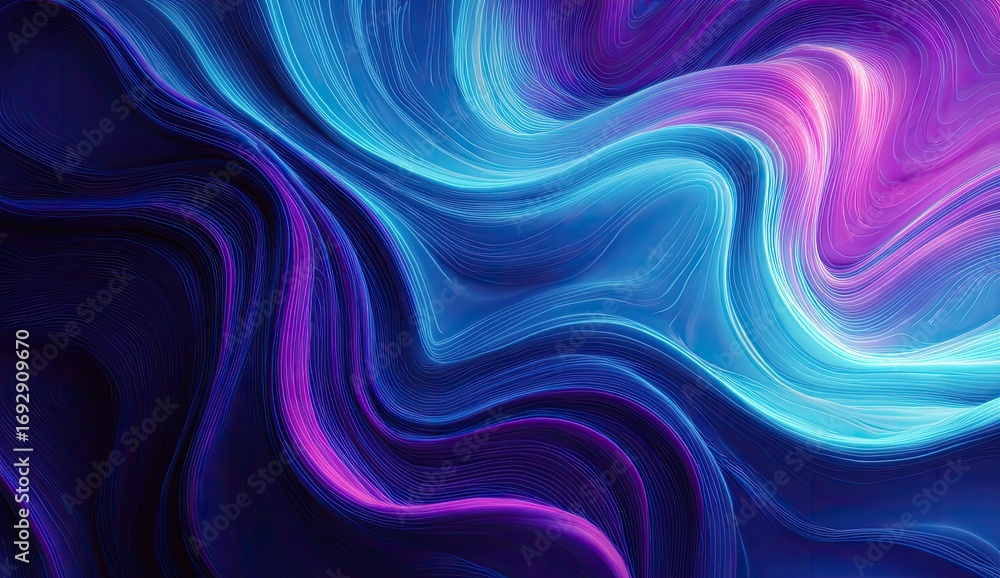 Obraz premium Abstract swirling vibrant colors. Fluid, dynamic, and colorful design